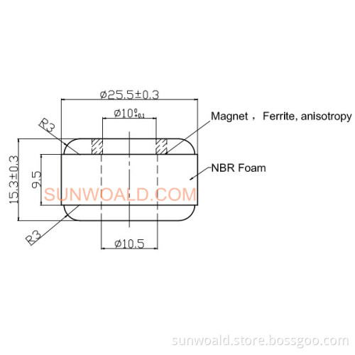 NBR magnetic float 2515